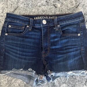 American Eagle Outfitters Dark Blue Jean Shorts Size 6